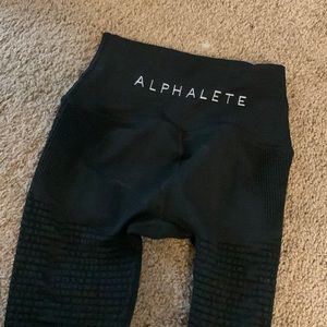 Alphalete ribbed black leggings